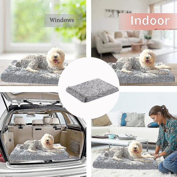 L -tvättbar Memory Foam Pet Beds Avtagbart cover Vattentät Madrass Hundsäng