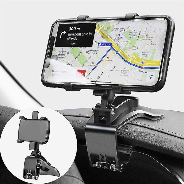 360 graders biltelefonhållare Universal bilställ Dashboard Stöd för autogrepp Bästa presenten