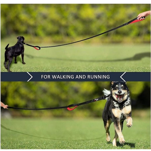 Husdjurstillbehör Hunddragrep Stort och medelstort nylon dubbelspänning förtjockande reflekterande rep