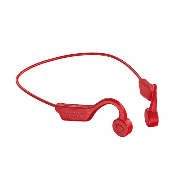 Sports Bone Conduction Hörlurar Brusreducerande Trådlös Bluetooth hörlur--röd