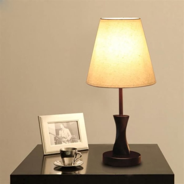 Sänglampa,SDLOGAL Modern LED-bordslampa, beige tygskärm, bordslampa för sovrumsstudie Study Vardagsrum Hotel Cafe