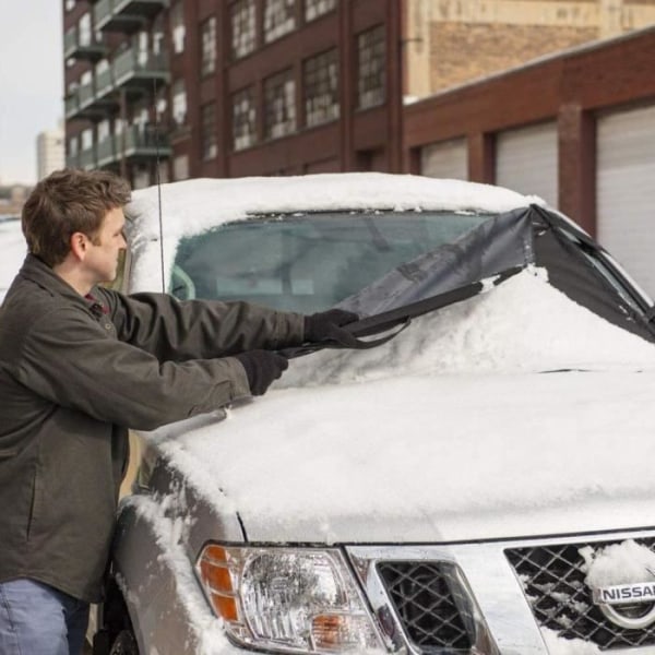 Bilvindruteskydd, SDLOGAL magnetiskt skyddskåpa, för bil mot frost, snö, is och sol. 215*125 cm