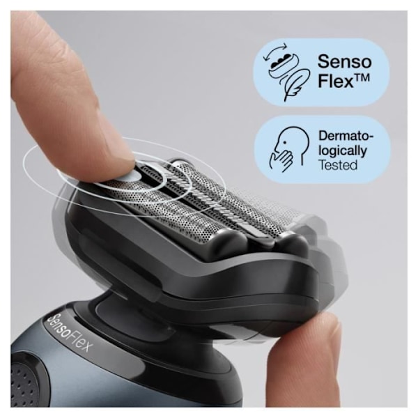 Braun Series 6 elektrisk rakapparat - Med Smart Care Center - Grå - Tvättbart huvud - Li-Ion-batteri - Våt & torr N/A