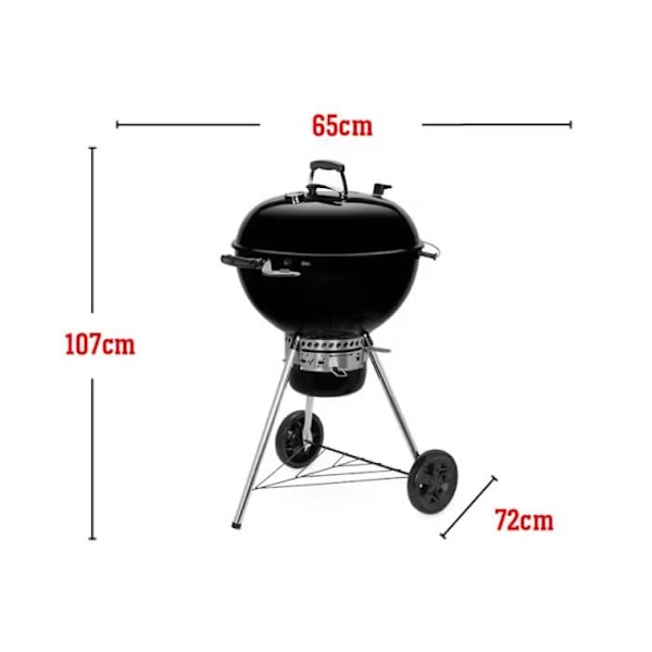Hiiligrilli WEBER Master Touch GBS E 57 Musta - 57cm