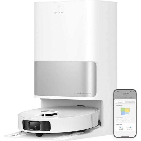 Robotstøvsuger - DREAME L10s Ultra Gen 2 - 10000 Pa - 300 ml - Hvid Vit