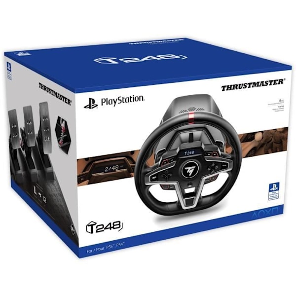 THRUSTMASTER T248 kilpapyörä ja magneettiset polkimet, PS5, PS4, PC