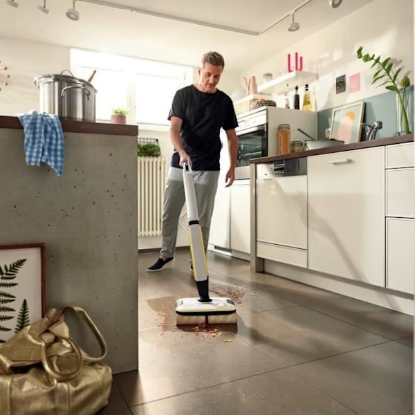 KARCHER FC7 - Langaton Lattian Puhdistin 2-in-1 - 3 Puhdistustilaa - Itse-Puhdistus Rullille