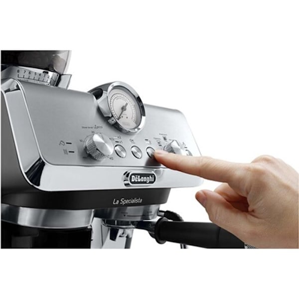 De'Longhi EC9155.MB, Espressomaskine, 2,5 L, Kaffe i bønner, Integreret kværn, 1400 W, Sort, Rustfrit stål