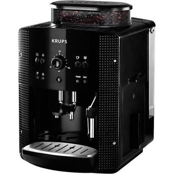 KRUPS Kahvinkeitin, jossa on kahvimylly, 2 espressoa samaan aikaan, Automaattinen puhdistus, EA810870 Svart