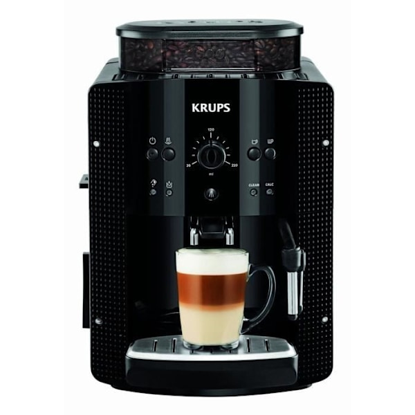 KRUPS Kahvinkeitin, jossa on kahvimylly, 2 espressoa samaan aikaan, Automaattinen puhdistus, EA810870 Svart