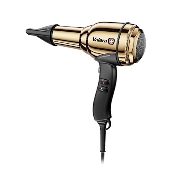 Sèche-cheveux Valera Swiss Steel Master SM588.01GD Lys Guld - 2100W - 3 temperaturer - 2 hastigheder - Diffusor Sort, Guld