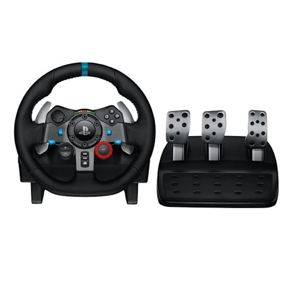 G29-kilpapyörä ja polkimet - Logitech G - Yhteensopiva PS5, PS4 ja PC