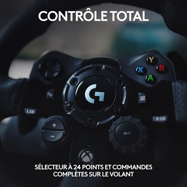 G923 kilpapyörä ja polkimet - Logitech G - Yhteensopiva Xbox-sarjan X/S, One ja PC kanssa