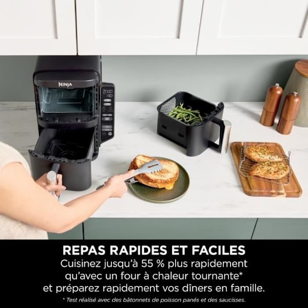 NINJA luftfritös - Double Stack SL300EU - Kapacitet 7,6L - 6 matlagningsprogram - 2470W