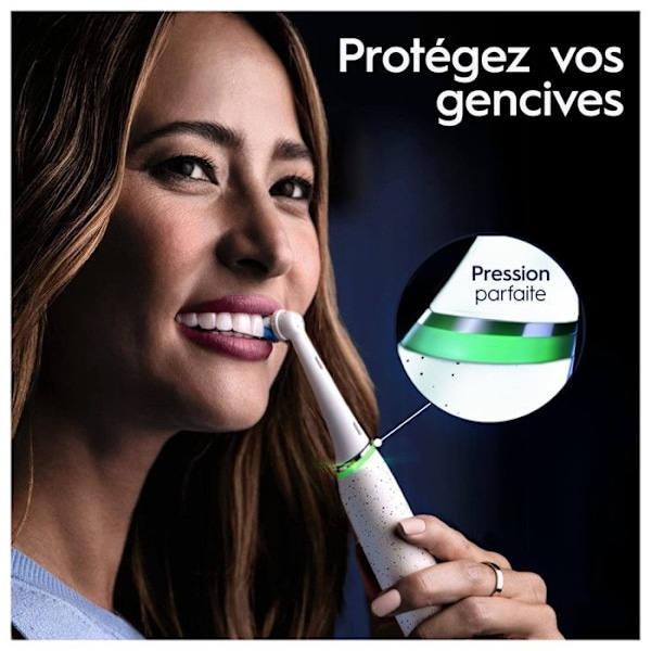 Oral-B Genopladelig elektrisk tandbørste iO 10 hvid, 1 hoved, 1 genopladeligt rejsetui, 1 iO Sense oplader Vit