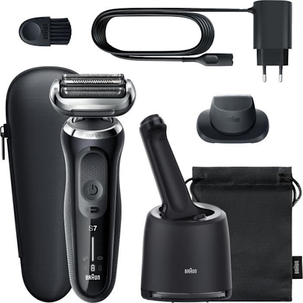 BRAUN Series 7 71-N7200cc elektrisk rakapparat - med precisionstrimmer - AutoSense-teknik - Svart Svart