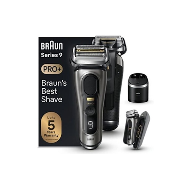 Elektrisk barbermaskine - Braun - Series 9 9575cc - Vaskbar hoved - Trådløs drift - Til mænd