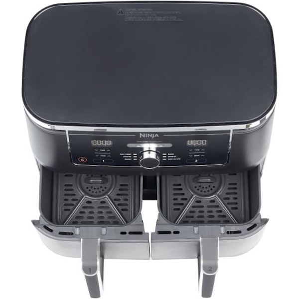 NINJA utan olja Fritösa - Foodi Max Dual Zone AF400EU - Kapacitet 9,5L - 6 tillagningsprogram - 2470W