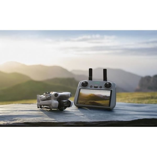 Drönare - DJI - Mini 4 Pro Fly More Combo - 4K HDR-kamera - Smartphonekontroll - Batteritid 34 min Grå