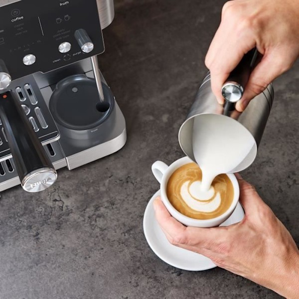 Maskin för kaffe 2-i-1 - NINJA LUXE™ - Kaffe Essential Series - ES501EU - 1650 W - 9/11 bar - 250 gr - Svart / Inox Svart och rostfritt stål