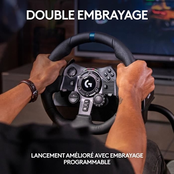 G923 racerhjul og pedaler - Logitech G - Kompatibel PS5, PS4 og pc