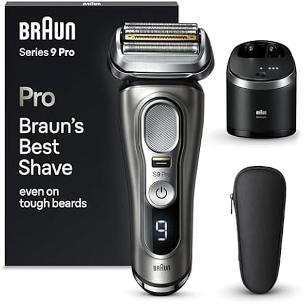 El-Reducer - BRAUN - Series 9 Pro - ProLift Trimmer - SmartCare 5-i-1 - 100% Vandtæt