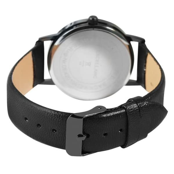 Ur - EXCELLANC - Excellanc Mand Sort Syntetisk - Guld Gehäuse - 35 mm - Japansk Quartz PC21 Svart