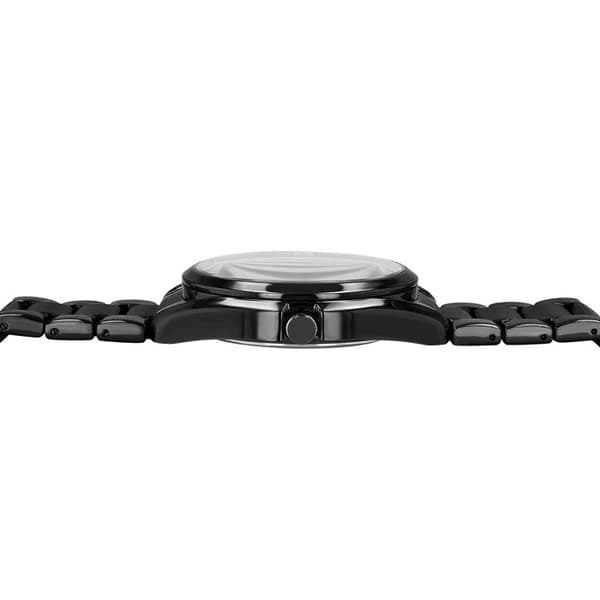 Armbåndsur - LEONARDO VERRELLI - SL28 - 42 mm - Sort rustfrit stål - Quartz, dato Svart