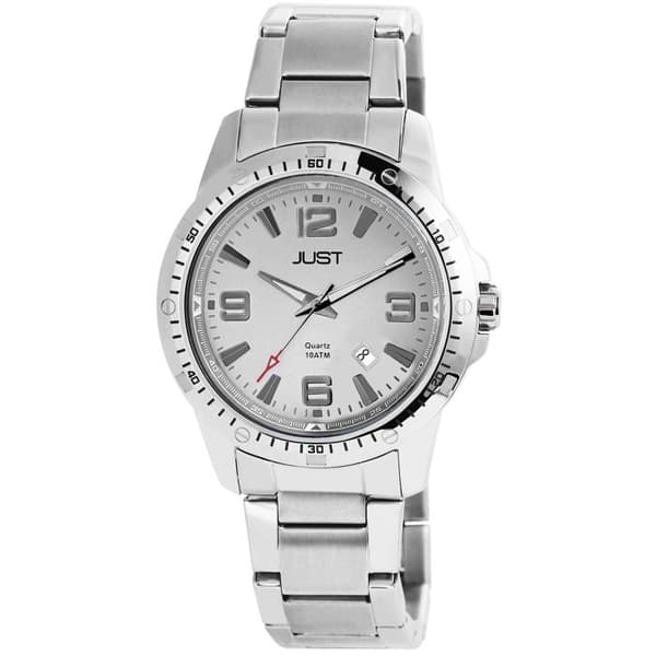 Ur - JUST - Colby - Rustfrit stål sølv - 43 mm - Vandtæthed 10 bar Silver