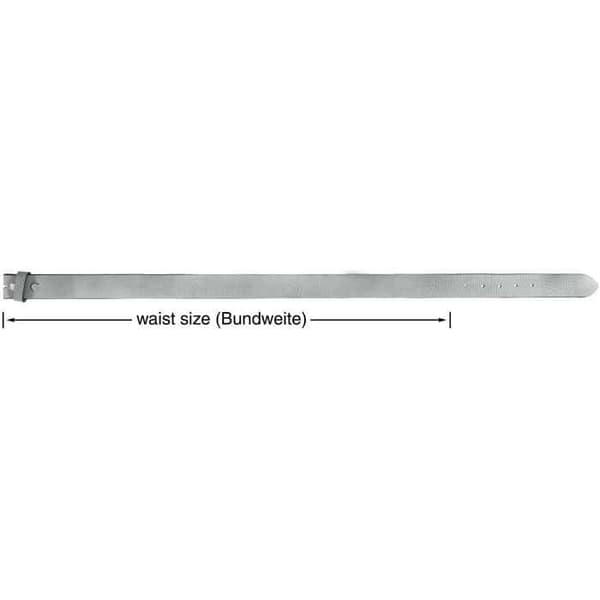 Vyö - LEONARDO VERRELLI - LV0049 - Aito nahka - Harmaa - 100 cm Grå 105 cm