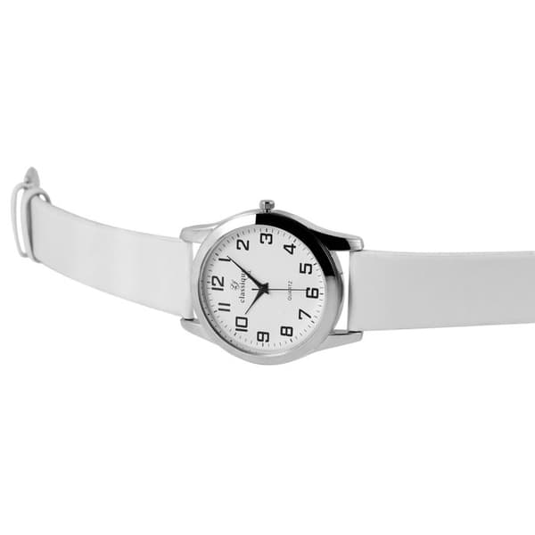 Armbåndsur - KLASSISK - Klassisk - Hvid - Kvarts - 40 mm Vit