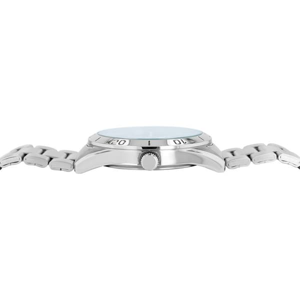 Ur - Q&Q - Q86B-004PY - 43 mm - Blå urskive - Armbånd i rustfrit stål Silver