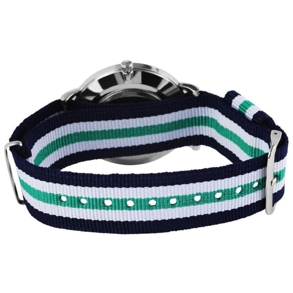 Klocka - LEONARDO VERRELLI - Leonardo Verrelli - 40 mm - Blå textilarmband - Mineralglas Silver