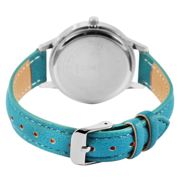 Dameur - EXCELLANC - Excellanc - Kasse 34 mm - Blå imiteret læderrem - Quartz Japan PC21 bevægelse Blå