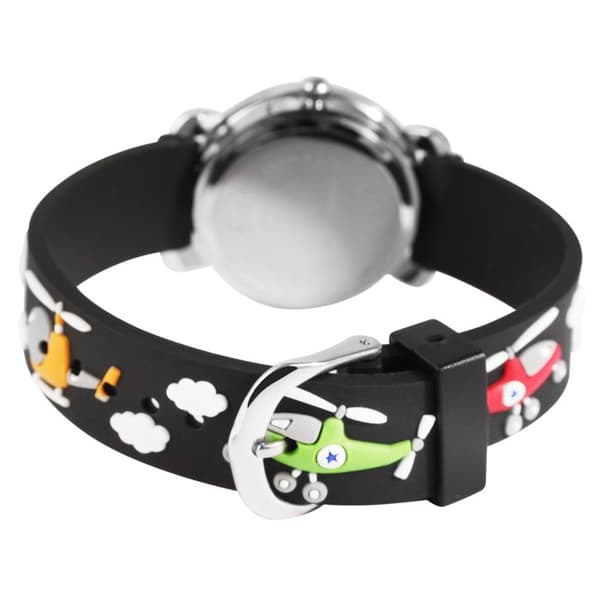 Ur - EXCELLANC - EX0275 - Sølv - Sort silikonearmbånd 14 mm - Kasse 27 mm Silver