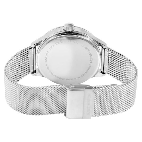 Herreur - Pige - Rustfrit stål mesh - Blå urskive - 42 mm Silver