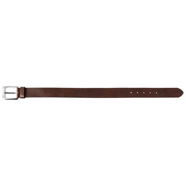 Bälte - LEONARDO VERRELLI - LV0148 - Äkta läder - Brun - Bredd 3,8 cm brun 110 cm