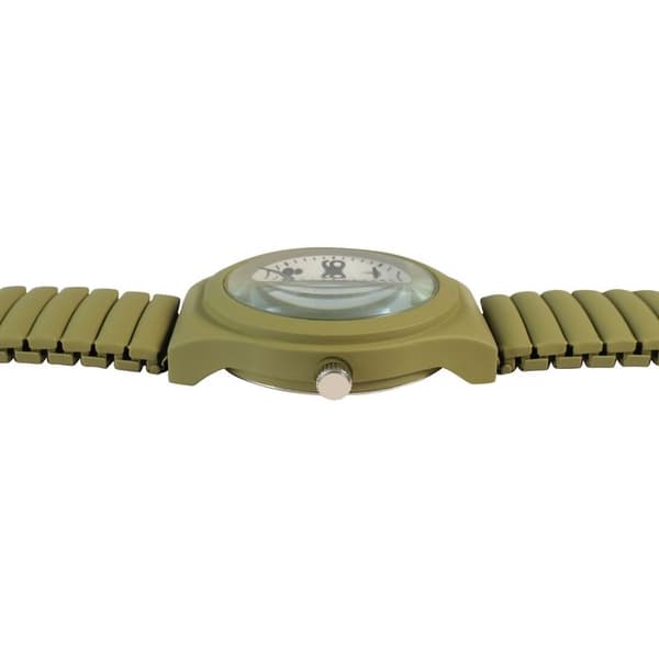 Dameur - EXCELLANC - Excellanc Dame Grøn - Grøn urskive - 34 mm kasse - Elastisk stålarmbånd Grön
