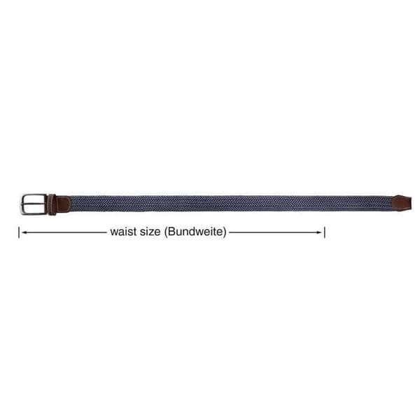 Vævet tekstilbælte - Multifarvet - Polyester - 100 cm - Unisex Blå 100 cm