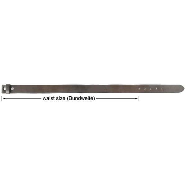 Bælte - LEONARDO VERRELLI - LV0048 - Brun - Ægte læder - Bredde 4 cm brun 110 cm