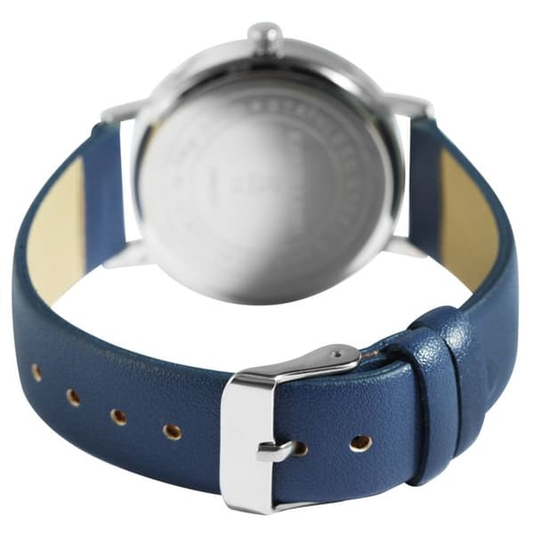 Ur - EXCELLANC - Excellanc - Kasse 36 mm - Blå imiteret læderrem - Quartz Japan PC21 bevægelse Blå