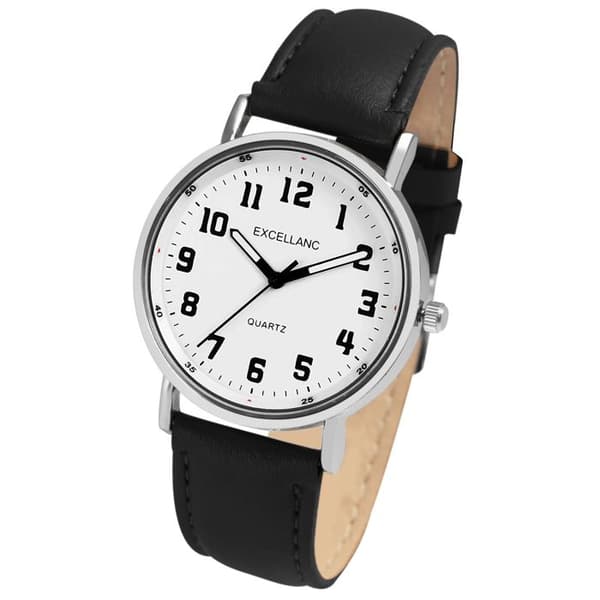 Ur - EXCELLANC - Excellanc - Sort - Kvarts - Kasse 38 mm Svart