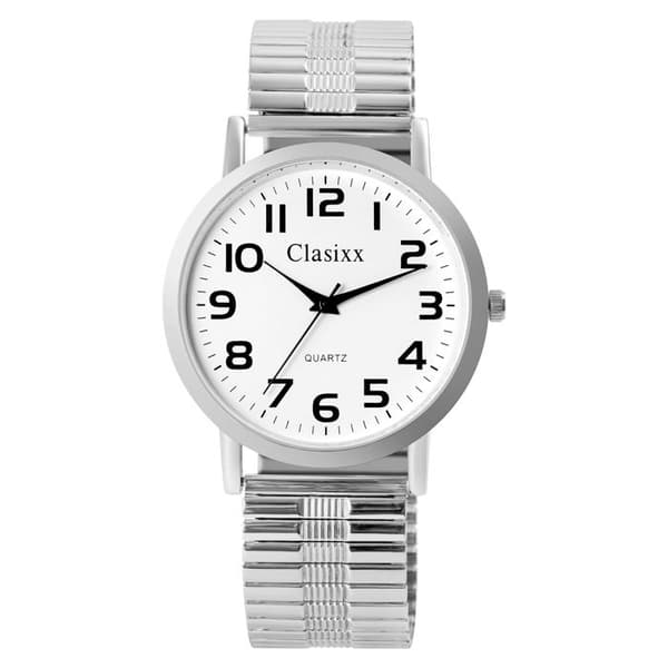 Ur - CX0002 - Rustfrit stål - 39 mm - Kvartsur Silver