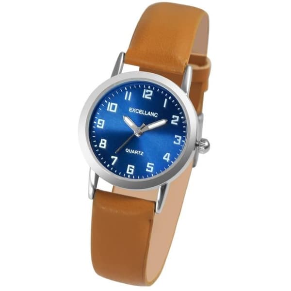 Ur - EXCELLANC - Excellanc - Kasse 34 mm - Kvarts - Sort kunstlæderrem Svart