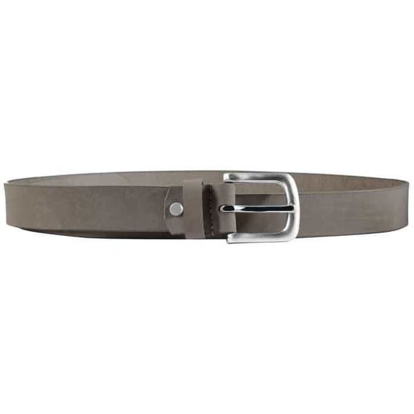 Bälte - LEONARDO VERRELLI - LV0138 - Äkta läder - Grå - 115 cm Grå 135 cm