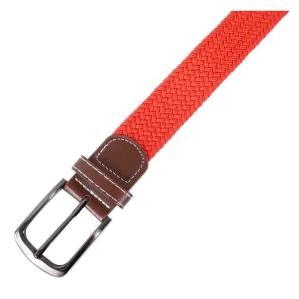 Bælte - Moderne - Polyester - 100 cm - Rød/Sort/Brun Röd//Svart//Brun 100 cm