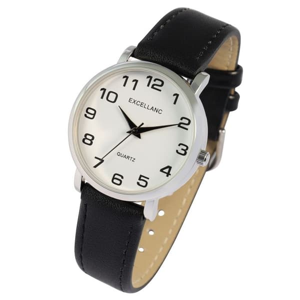Ur - EXCELLANC - Excellanc - Kasse 31 mm - Rem i sort kunstlæder 18 mm - Quartz bevægelse PC21 Svart