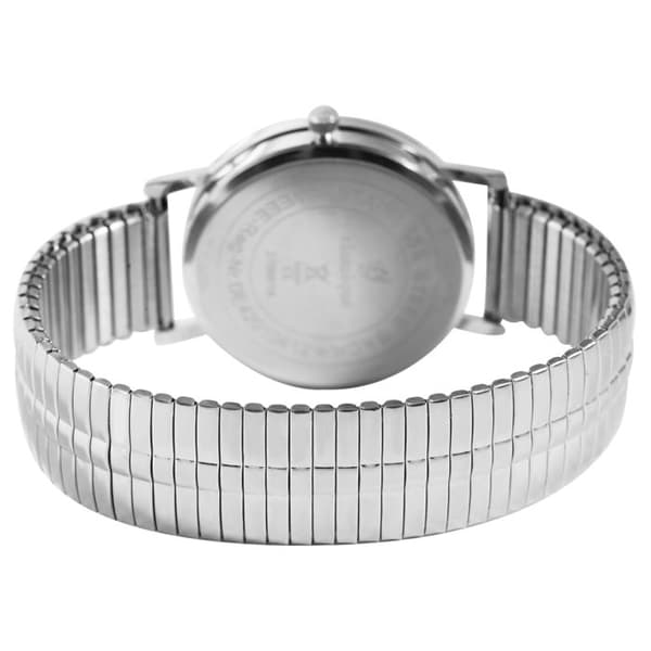 Klocka - KLASSISK - Klassisk - 37 mm - Grön urtavla - Justerbart stålarmband Silver