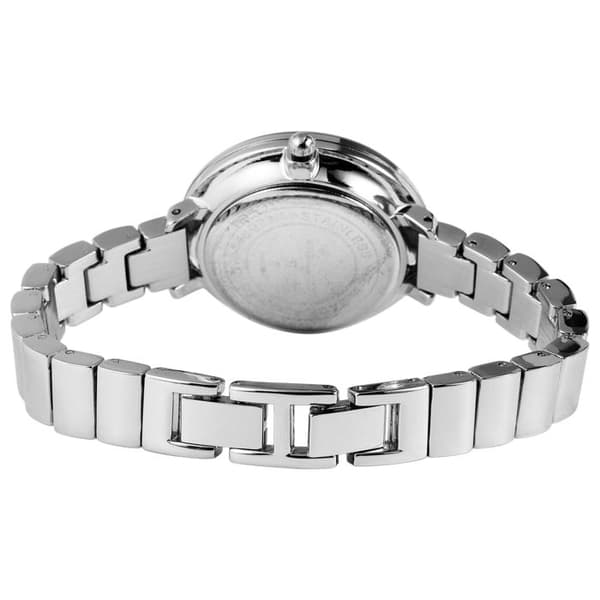 Damklocka - EXCELLANC - EX0177 - Silverfärgad - Blå urtavla - Metallarmband med länkar Silver
