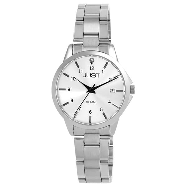 Klocka - Amely - Silverfärgad rostfritt stål - 34 mm - Vattentålig 10 ATM Silver